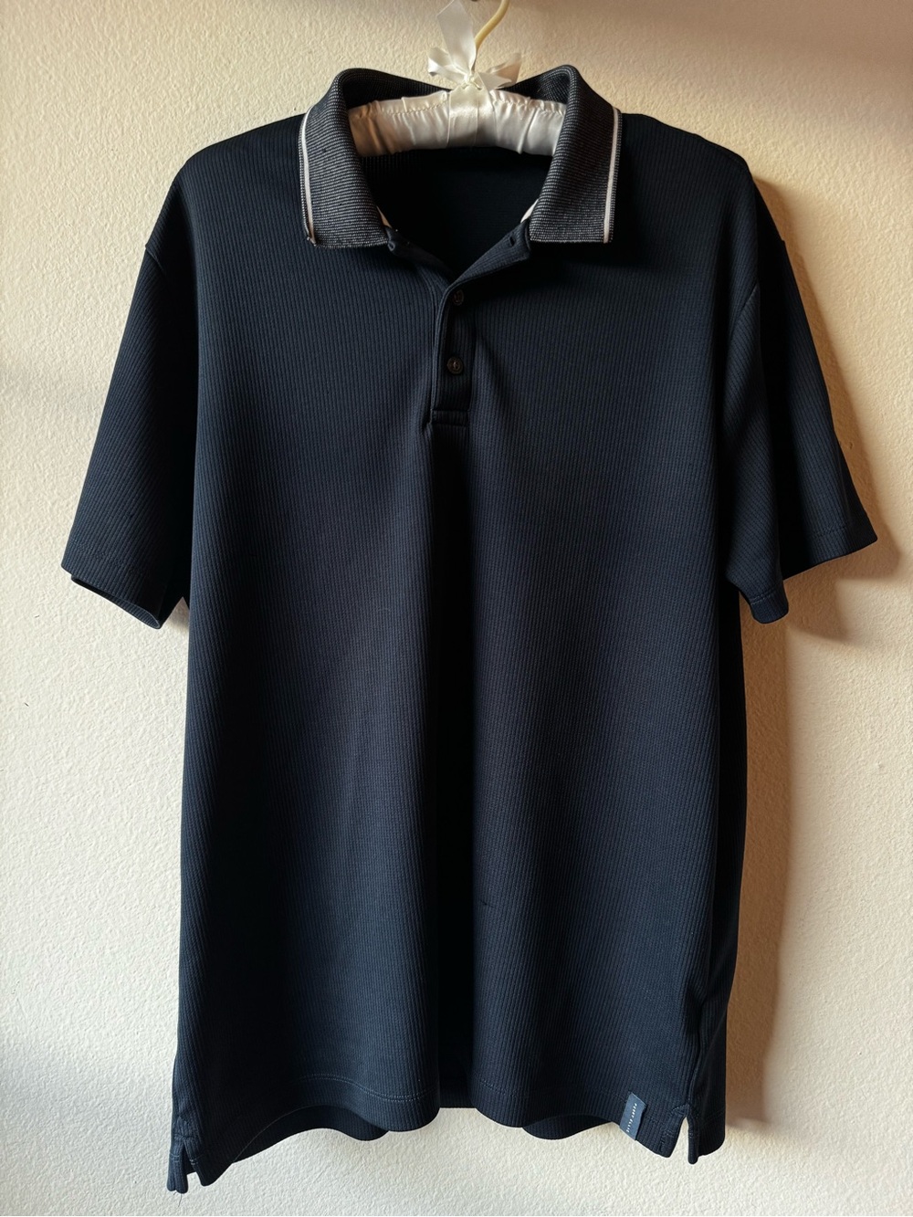 Perry Ellis Navy Polo with Contrasting Collar